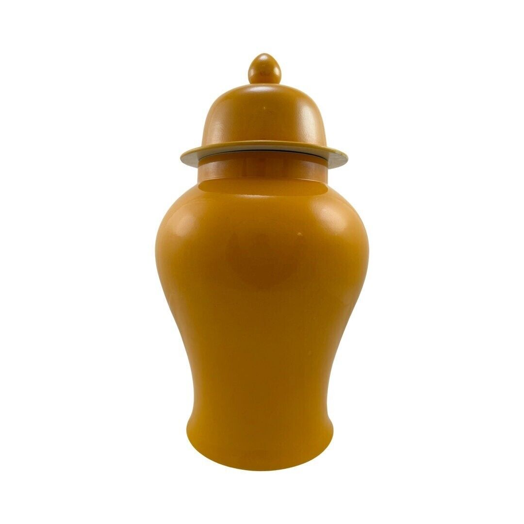 HighFire Porcelain Yellow Temple Jar
