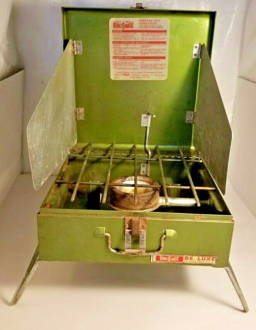 Vintage Bernzomatic DeLuxe One Burner Propane Cook Stove TX550 