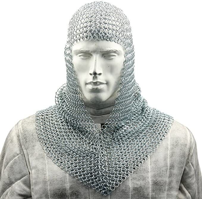 Medeival Warrior Replicas Medieval Chainmail Coif Armor