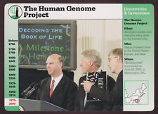 HUMAN GENOME PROJECT Bill Clinton Venter Collins GROLIER STORY OF AMERICA CARD picture