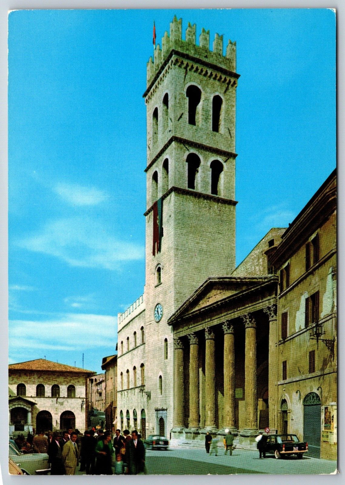 Postcard Assisi Italy Minerva Temple 4x6