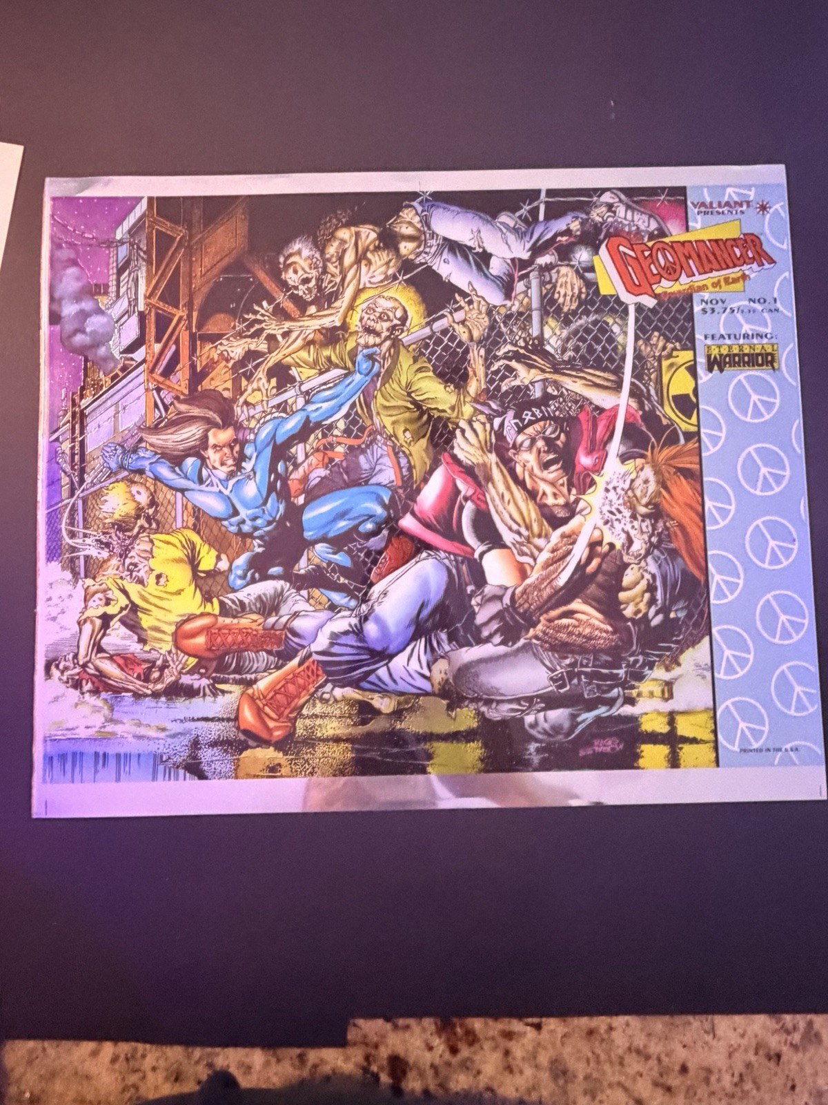 1994 Valiant Geomancer #1 Chromium Promo Print Rags Morales Eternal Warrior
