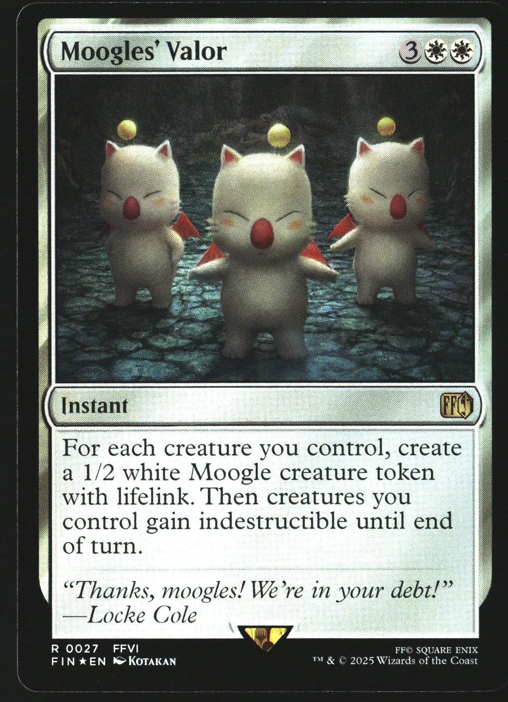 FINAL FANTASY #27 Moogles' Valor FOIL