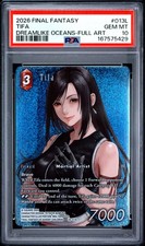 2026 FINAL FANTASY DREAMLIKE OCEANS FULL ART #013L TIFA PSA 10 picture