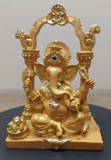 Golden Hindu God Lord Ganesha Idol Statue Indian  Ganesh Sculpture  Home Temple picture