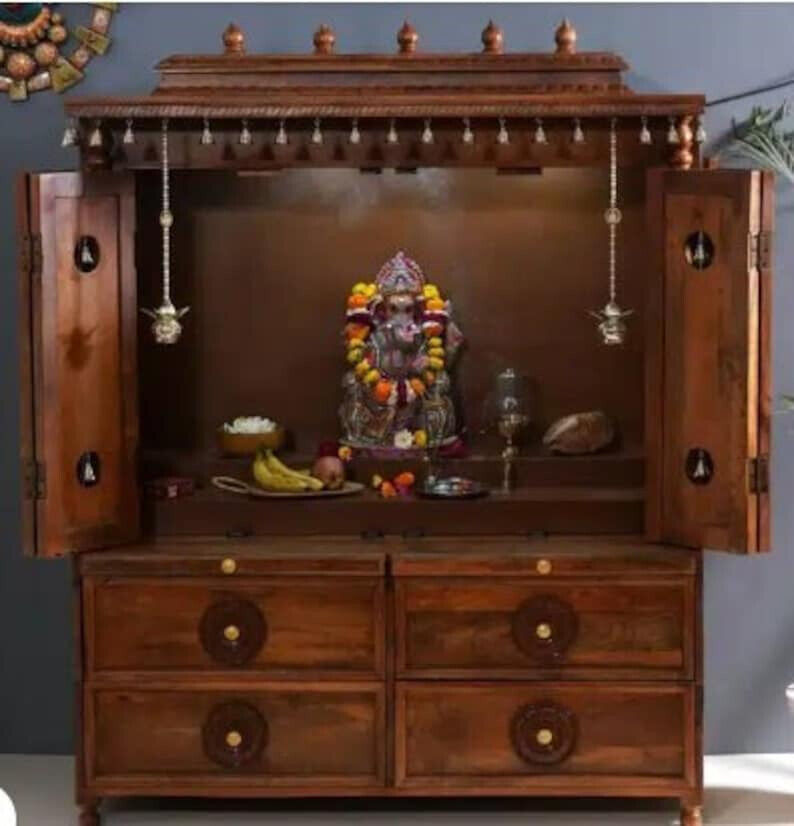 DivineDecorTemple Wooden Mandir for Home|Temple Home|Pooja Mandir |Wall Hanging