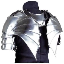 Medieval Steel Larp Warrior Gothic Pair Of Pauldrons Armor Shoulder Halloween picture