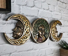 Triple Goddess Moon Mother Maiden Crone Celtic Knotwork Wall Decor Plaque picture