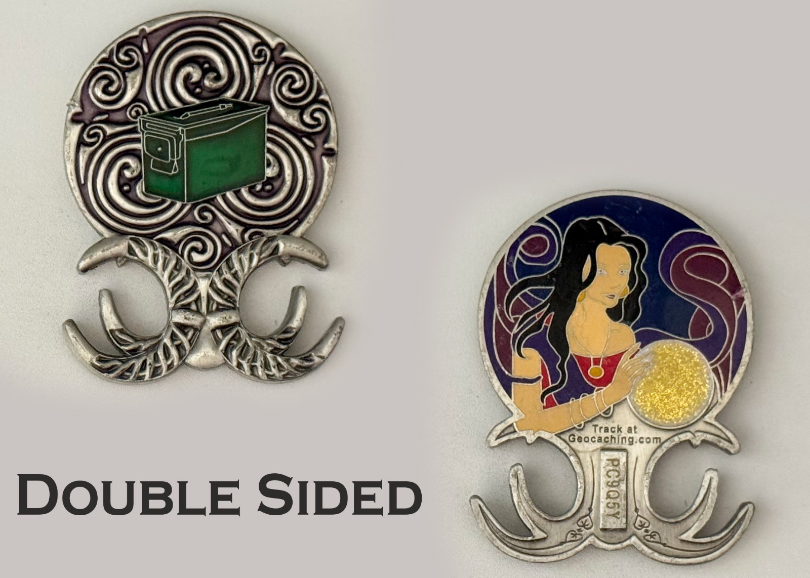 Celtic Moon Goddess Geocoin Challenge Coin J#14 Celtic Moon Goddess Geocoin Challenge Coin J#14