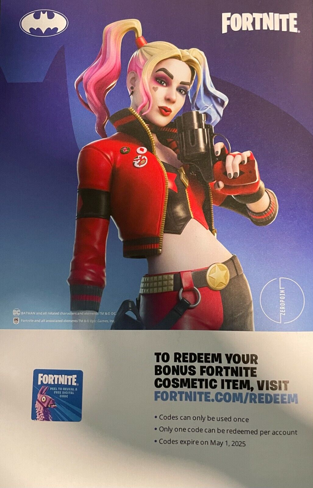 Fortnite Rebirth Harley Quinn Outfit Instant delivery