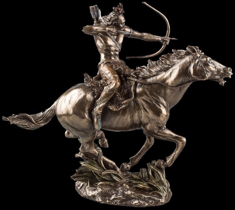 MOHICCAN WARRIOR ON HORSE VERONESE (WU75818A4)