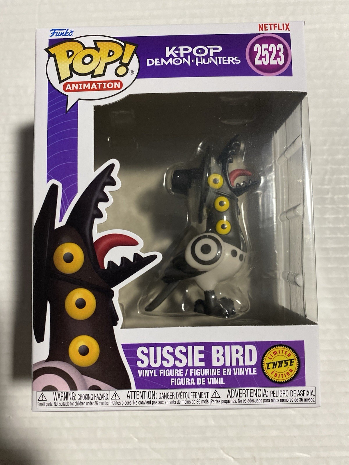 Funko Pop Mystery Kpop Demon Hunters Sussie Bird #2523 Chase with Card
