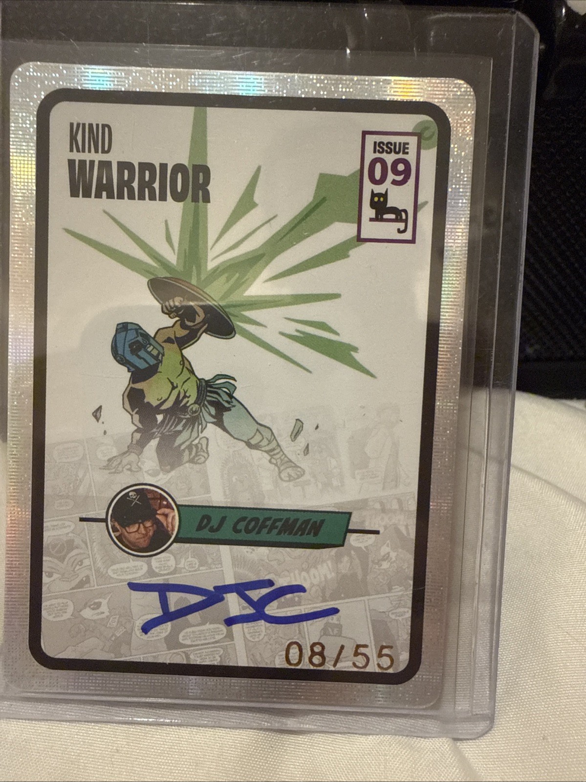 Veefriends Kind Warrior DJ Coffman Auto 8/55 Super Stickers Spectacular Series