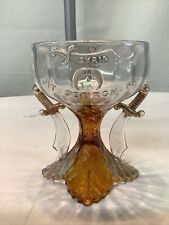 USA Masonic Shriner 1909 Syria Temple Sword Glass Louisville Pittsburgh picture