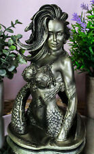 Seductive Siren of The Seas Mermaid Warrior Goddess In Fishnets Top Figurine picture