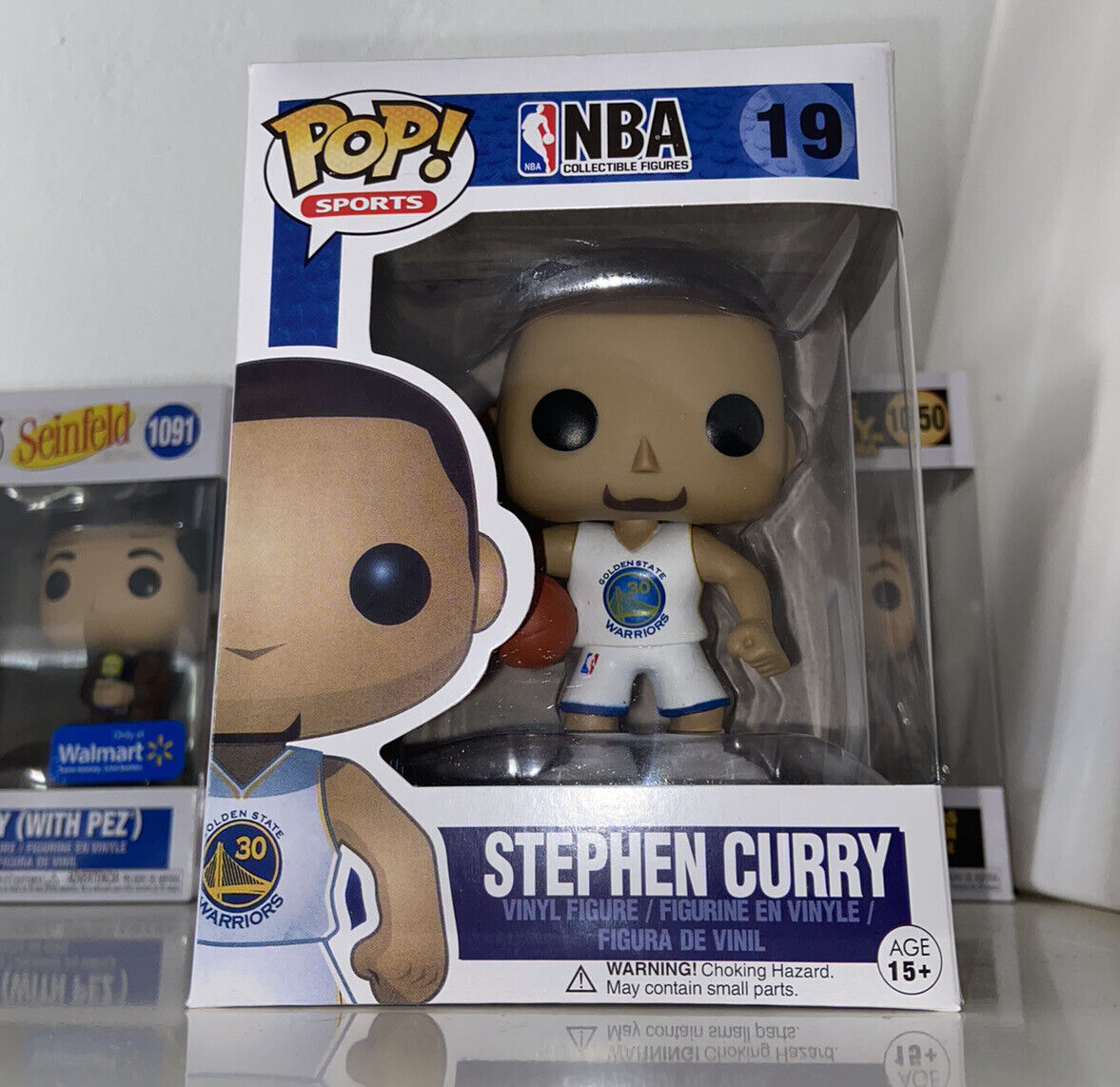 Funko Pop Steph Curry G.S. Warriors White Jersey #19