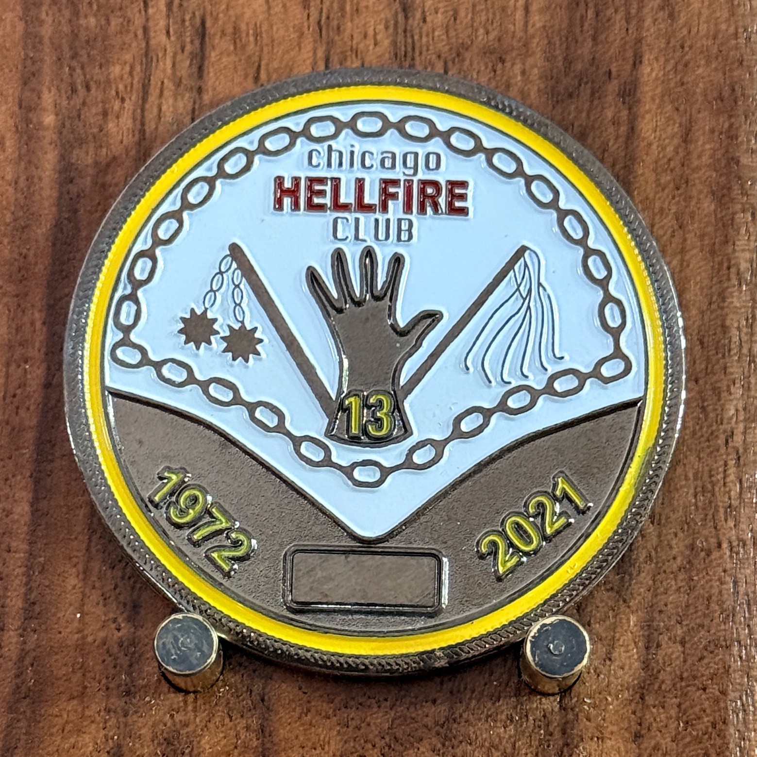 Chicago Hellfire Club Hellfire Inferno 50 Year Challenge Coin  W#29