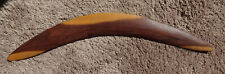 Vintage 22 inch Beautiful Multi Color Wooden Boomerang, Unknown Origin picture