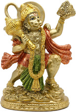 Hindu God Flying Hanuman Statue - India Idol Murti Pooja Sculpture Home Temple M picture