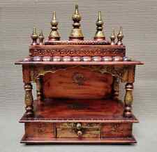 Wooden Temple Mandir Handcrafted Mandir Pooja Ghar Mandap For Worship Home Decor picture