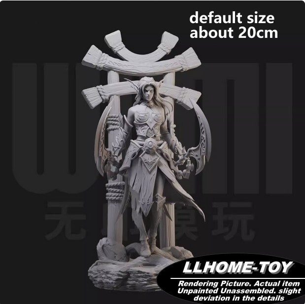 Game Tyrande Whisperwind Resin 3D Print GK Figure DIY Model Unpainted
