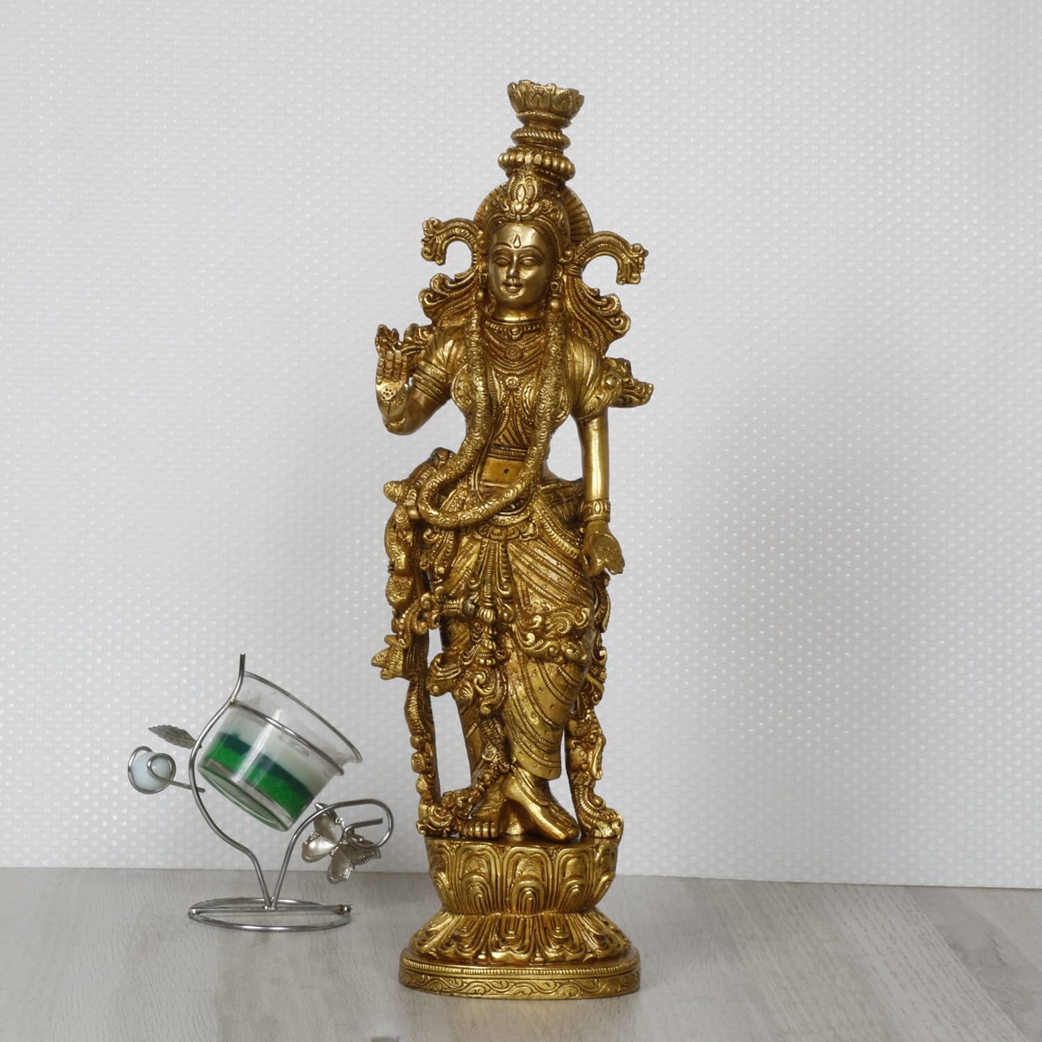 Radha Ji Statue Brass Hindu Deity Goddess Idol Home Temple Vastu Puja 14 Inch Radha Ji Statue Brass Hindu Deity Goddess Idol Home Temple Vastu Puja 14 Inch