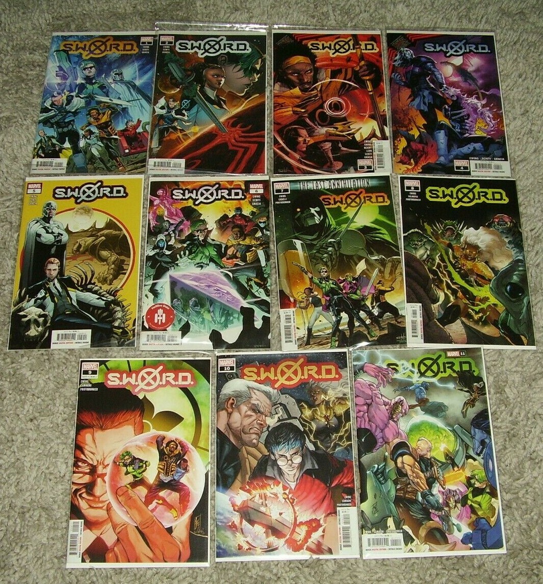 S.W.O.R.D. 1-11 NM 1st Prints AL EWING X of Swords, Hellfire Gala SWORD S.W.O.R.D. 1-11 NM 1st Prints AL EWING X of Swords, Hellfire Gala SWORD