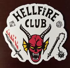 Handmade (HELLFIRE CLUB) sticker 2.5 by 2.4 SEE DESCRIPTION picture