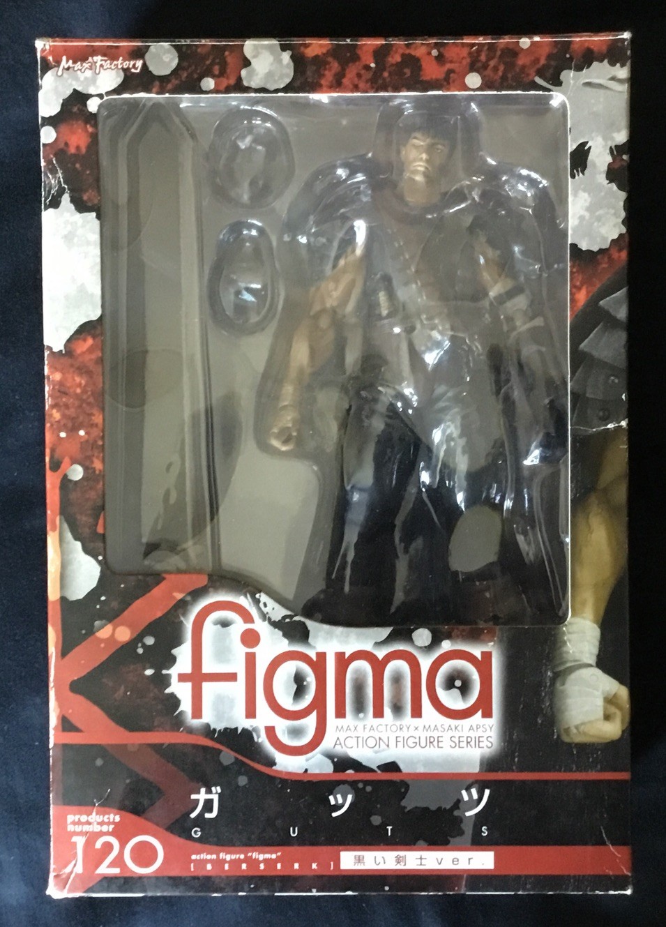 Figma Guts Black Swordsman ver. 120 Berserker Armor Max Factory Used