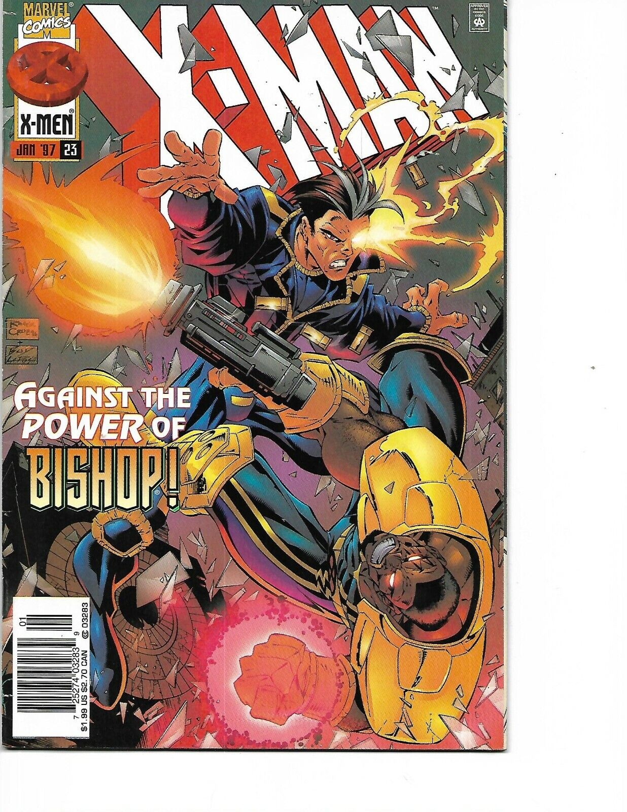 X-man #23 Bishop Rogue Hellfire Club (Jan 1997 Marvel) Near Mint