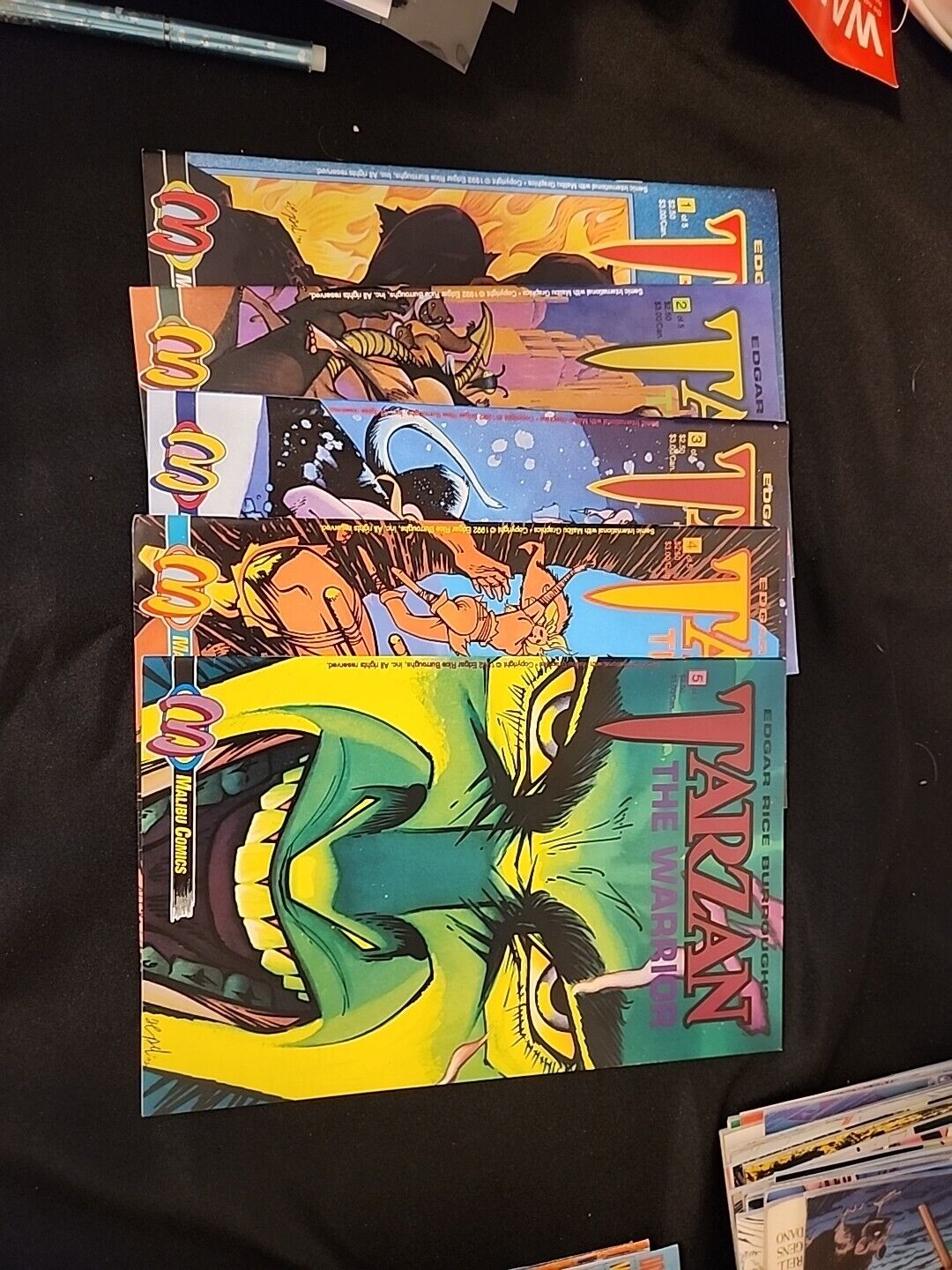 Malibu 1992 TARZAN THE WARRIOR Comic Book Issues # 1-5 Complete Series 1 2 3 4 5