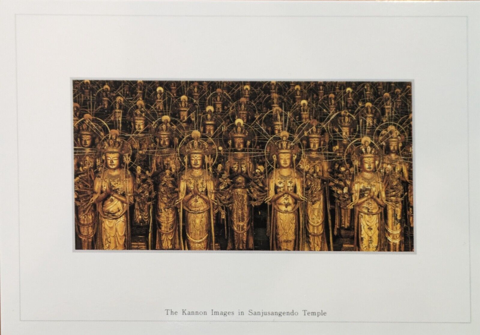 Postcard (The Kannon Images in Sanjusangendo Temple)