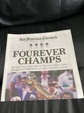 GOLDEN STATE WARRIORS 6/17/2022 SF CHRONICLE NEWSPAPER CHAMPIONSHIP FULL NEW picture