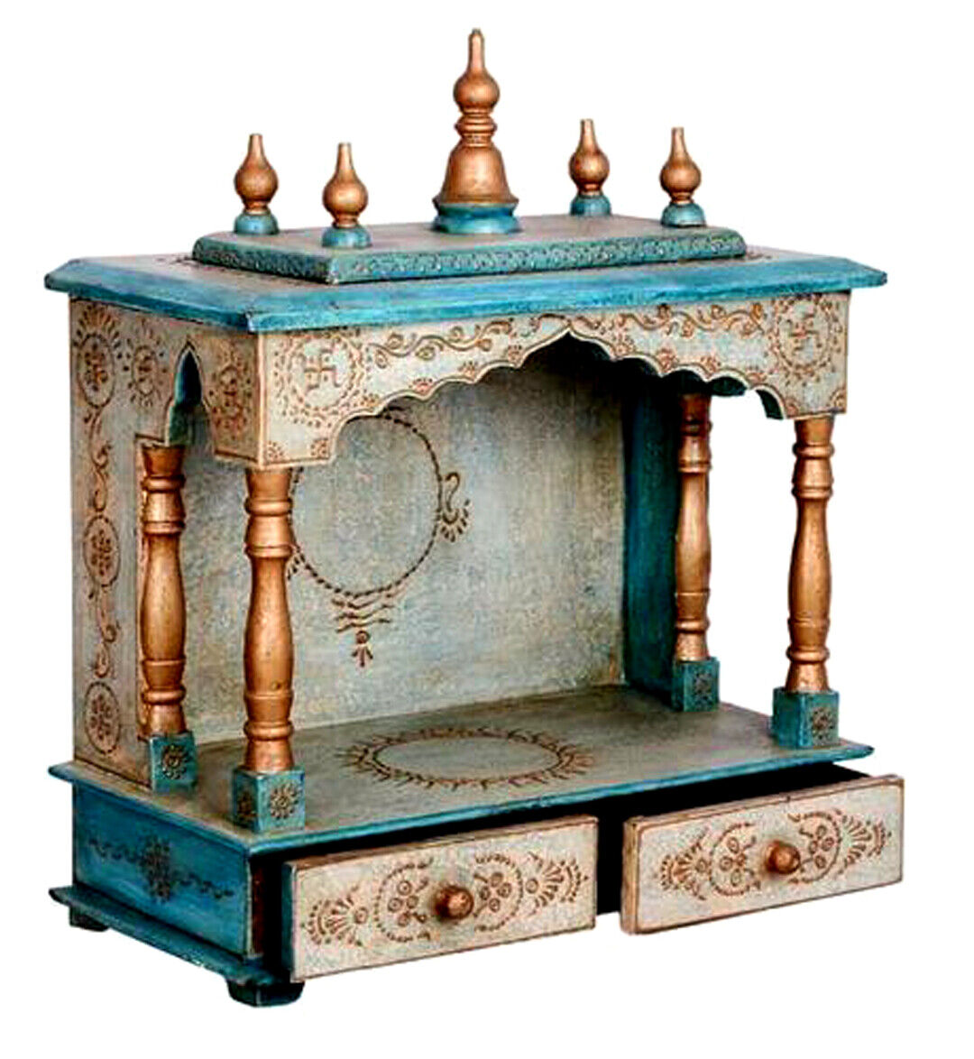 Mandir Pooja Ghar Mandapam for Worship Hawan Wooden Handcrafted Hindu Temple522