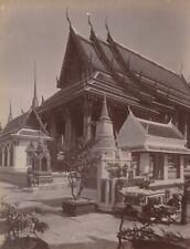 THAILAND ALBUMEN PHOTOGRAPH 1880'S TEMPLE #3 picture