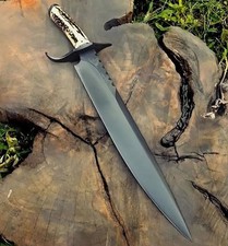 BEAUTIFUL CUSTOM HANDMADE D2 STEEL HUNTING BOWIE knife....- best birthday gifts picture