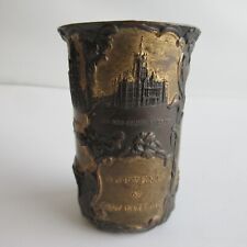 Antique Souvenir Of Salt Lake City UT Mormon Temple Tabernacle Cup Goblet picture
