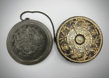 A RARE ANTIQUE CHINESE GEOMANCER’S FENG SHUI COMPASS WITH COVER picture
