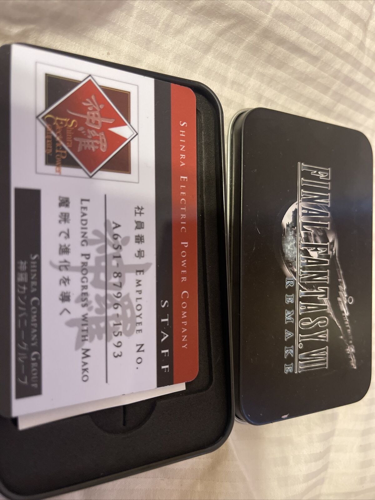 New Final Fantasy VII Remake Shinra Electric Power Company Staff ID Card
