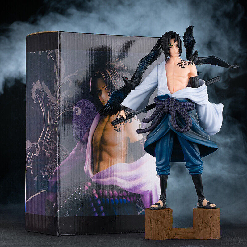 Anime Uchiha Sasuke PVC Statue Figure New In Box 27cm