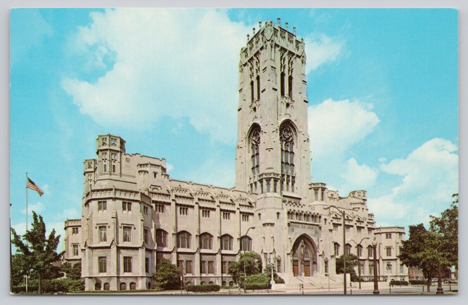 Postcard Scottish Rite Temple Indianapolis IN