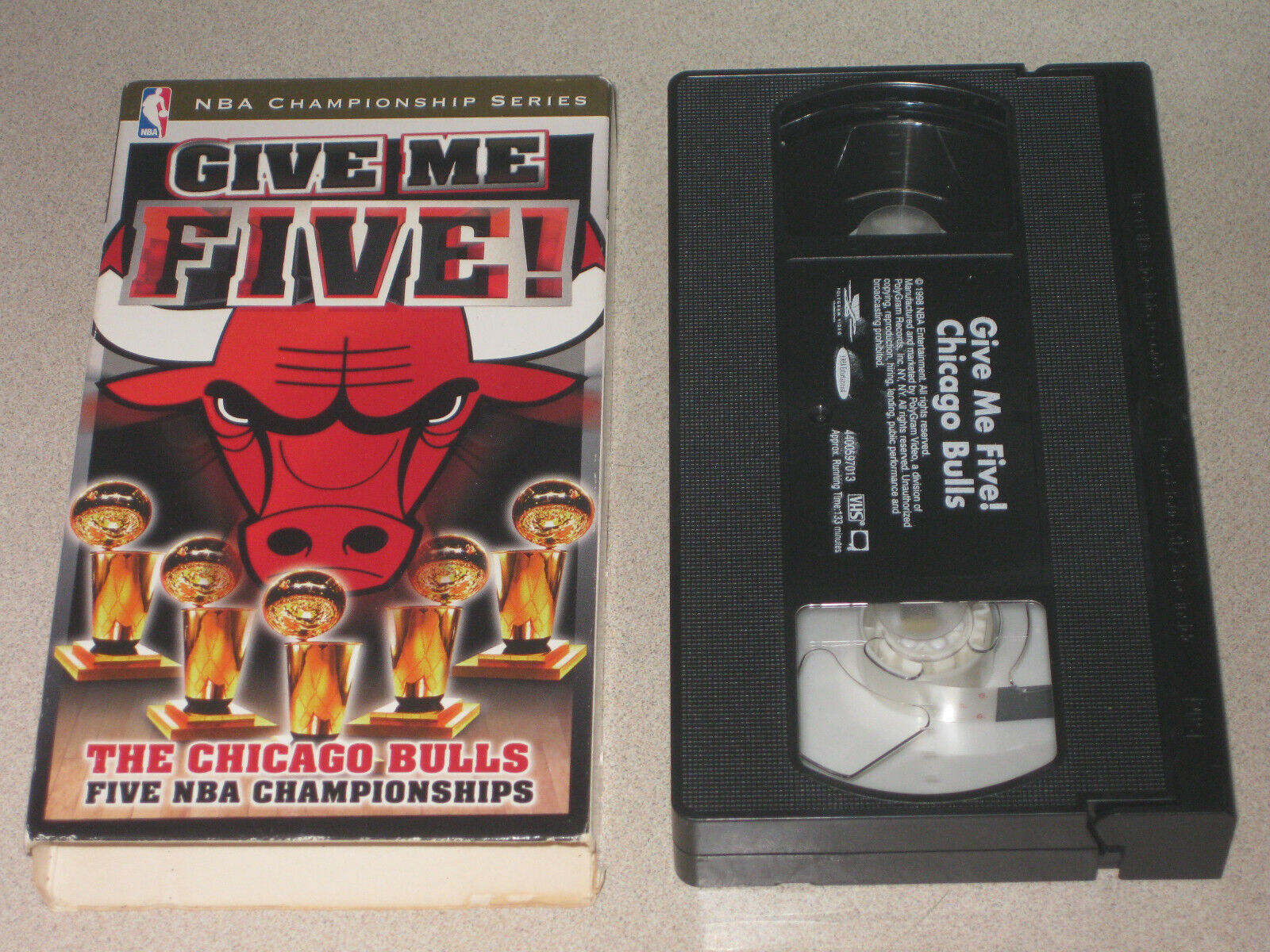 Give Me Five: The Chicago Bulls Five NBA Championships (VHS, 1998)
