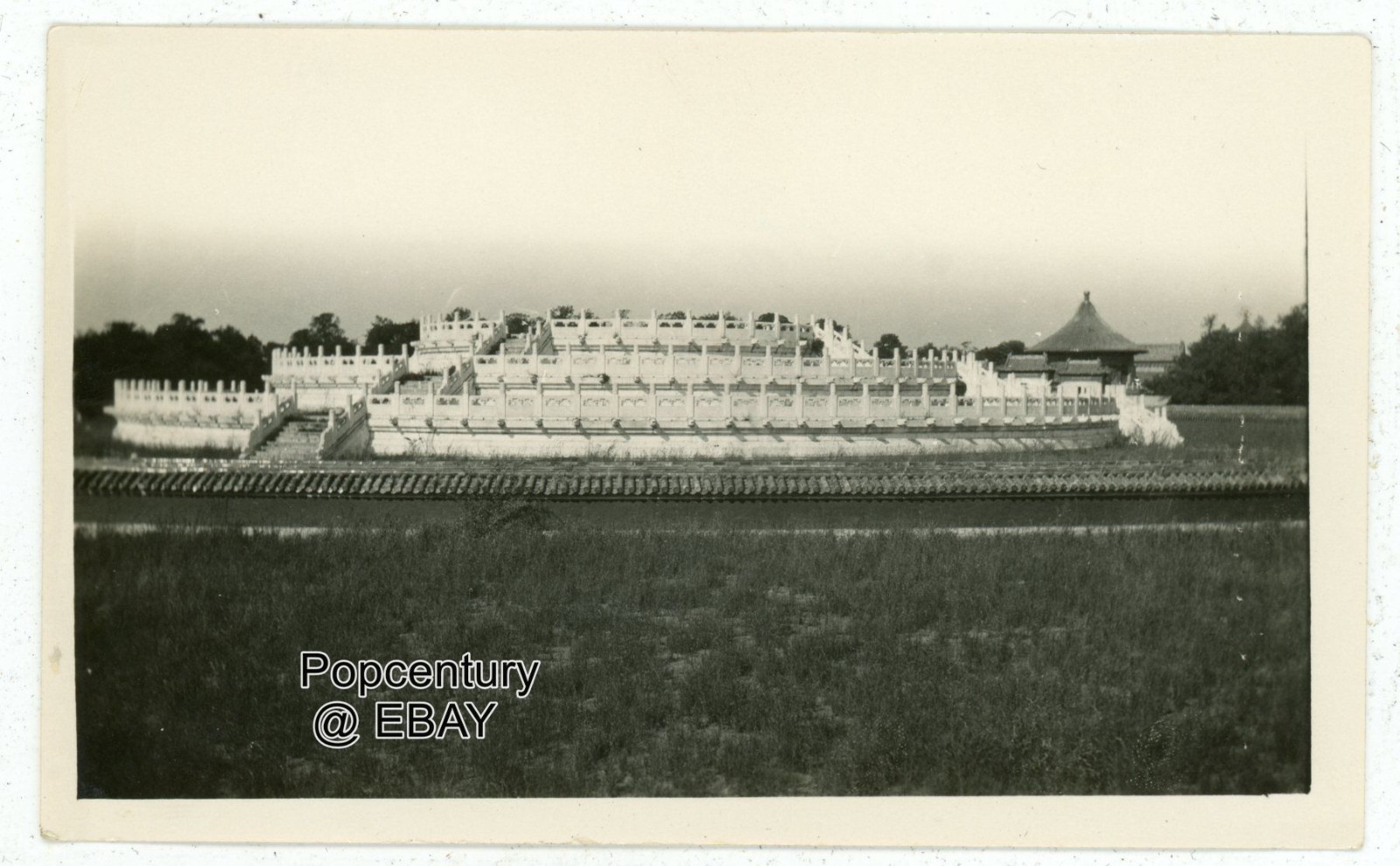 Vintage 1920s Photograph China Peking Temple Alter of Heaven Sharp Photo Vintage 1920s Photograph China Peking Temple Alter of Heaven Sharp Photo