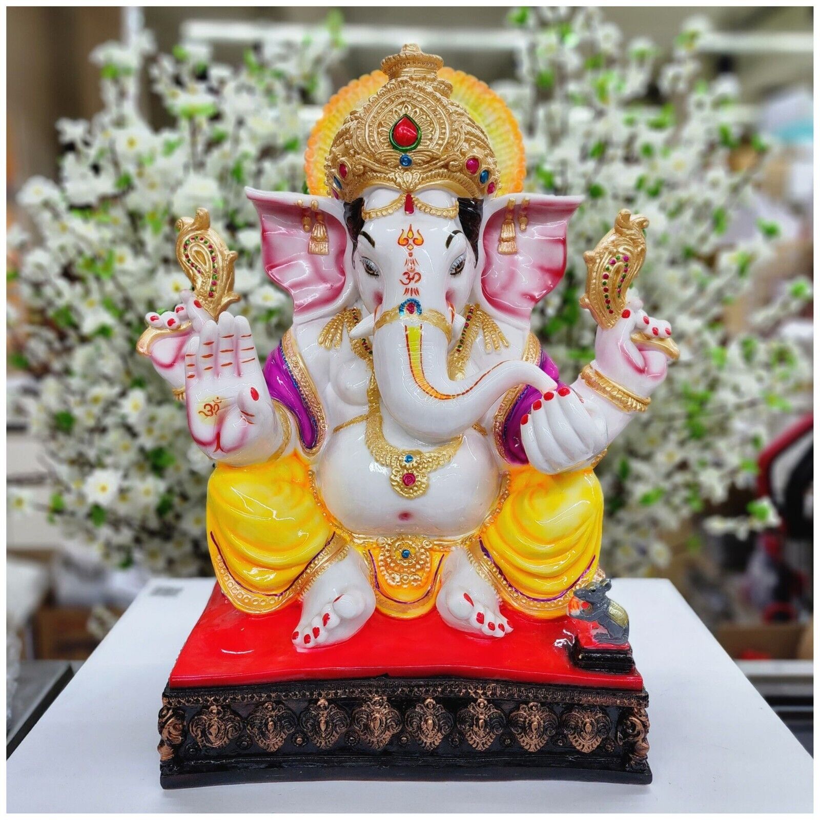 Lord Ganesha Statue Vinayaka Idol Hindu God Ganesh Figurine Ganpati ...