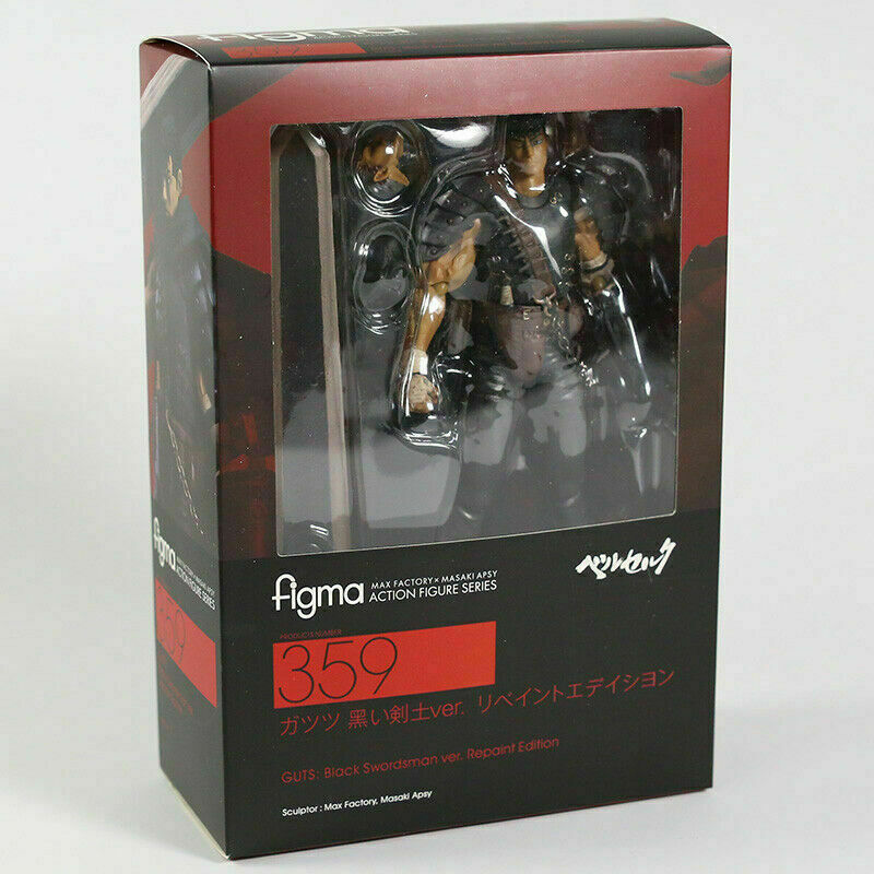 Berserk Guts Black Swordsman ver. Figma 359 PVC Action Figure Model Toy With Box