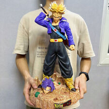 19'' Dragon ball Z Super Saiyan Future Warrior Trunks Figure Model Statue 2 head picture