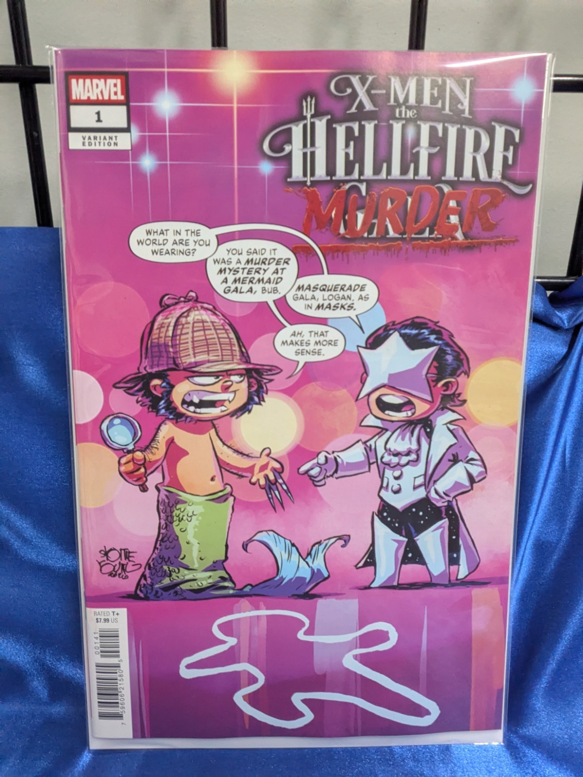 X-MEN THE HELLFIRE MURDER 1 SKOTTIE YOUNG BABY VARIANT X-MEN THE HELLFIRE MURDER 1 SKOTTIE YOUNG BABY VARIANT