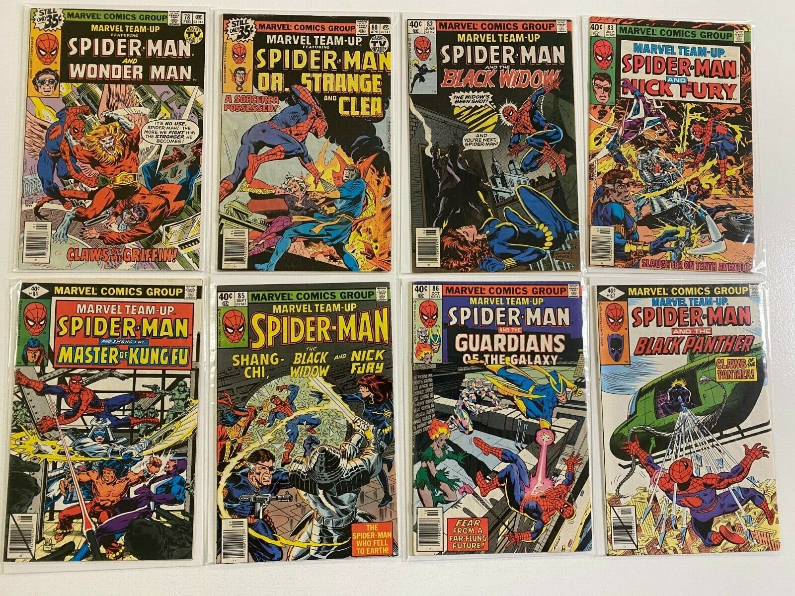 Marvel Team-Up lot 18 different from #75-112 avg 6.0 FN (1978-81)