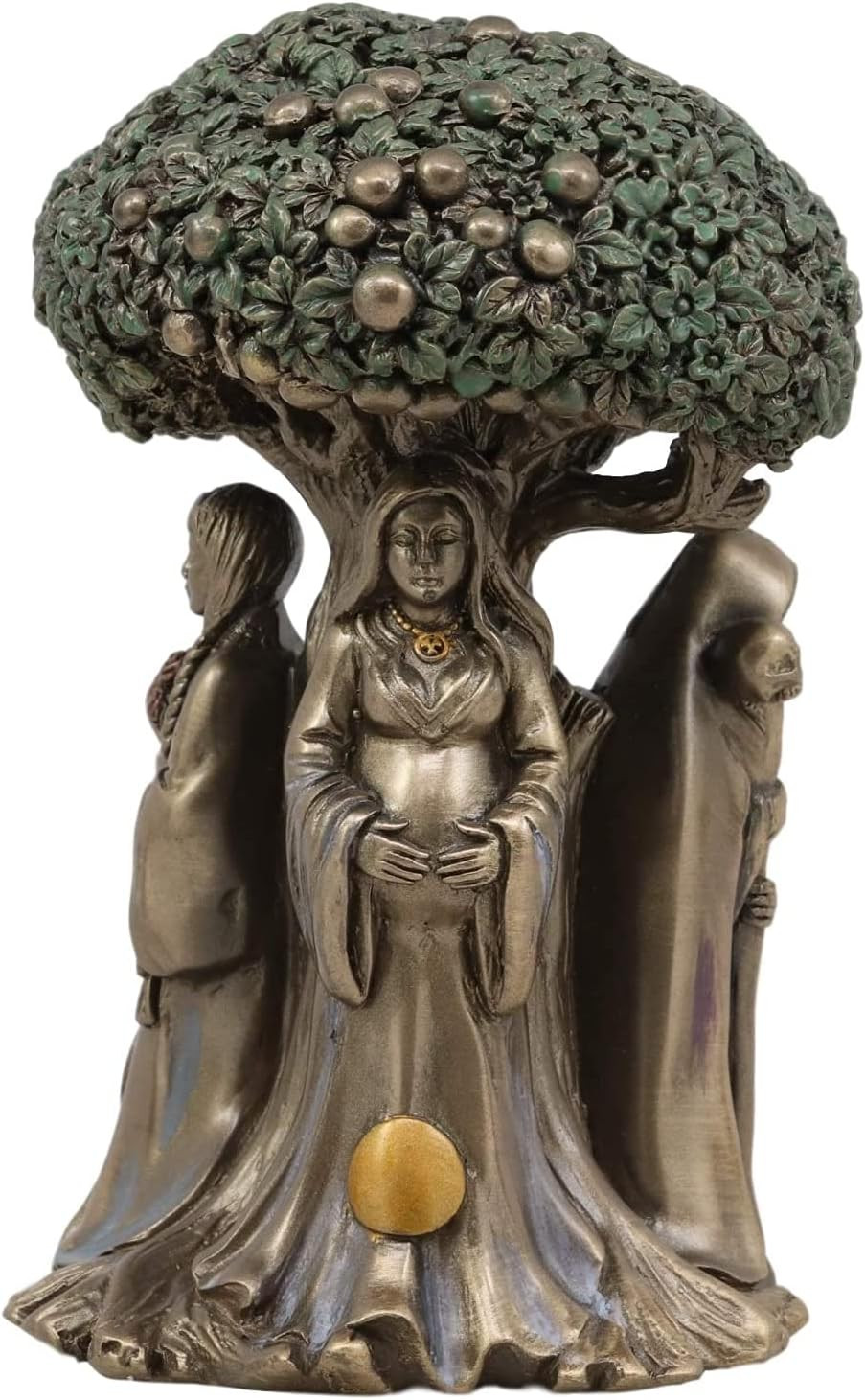Celtic Triple Goddess Moon Statue - Hecate Brigid Wicca Decor 5.5 Celtic Triple Goddess Moon Statue - Hecate Brigid Wicca Decor 5.5