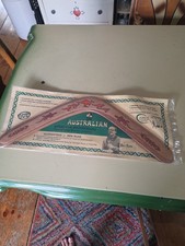 Vintage Genuine Australian Returning Boomerang-Original Sealed New (K) picture
